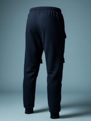 Lycra Cargo Jogger Pants Dark Blue – Stretchable Premium Streetwear for Men