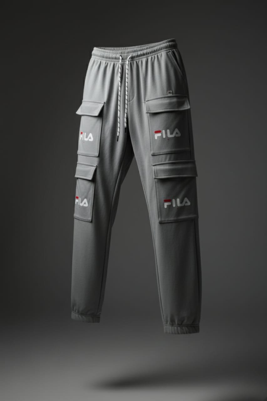 Lycra Cargo Jogger Pants Grey – Stretchable Premium Streetwear for Men