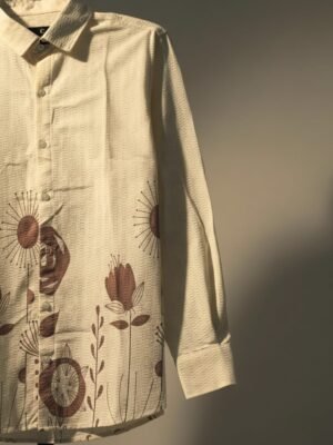 Popcorn Floral Artistic Designer Shirt