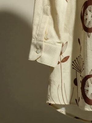 Popcorn Floral Artistic Designer Shirt