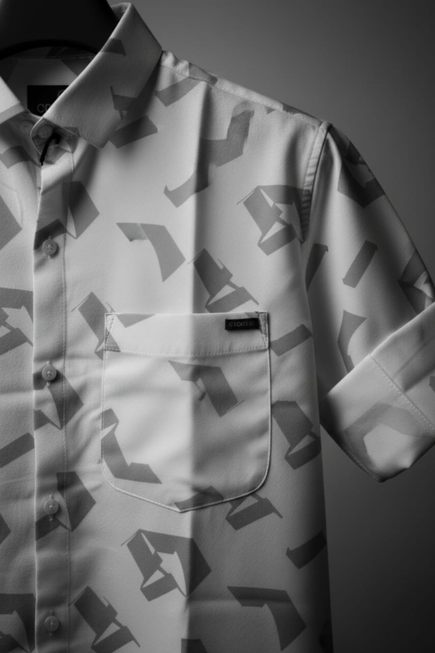 Poly Cotton Half Sleeve Shirt - Image 4