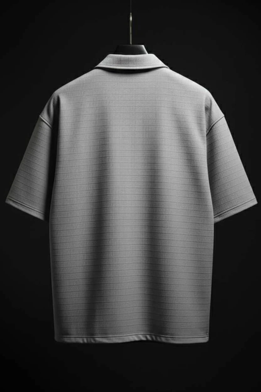 Grey 5-Sleeve Regular Fit Lycra Shirt - Image 2