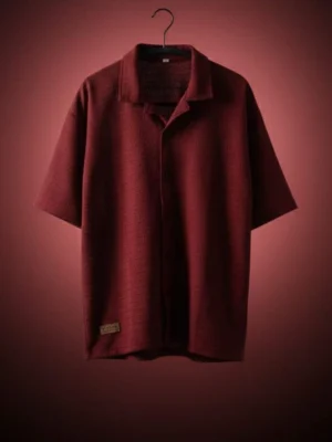 Maroon 5-Sleeve Regular Fit Lycra Shirt-Style T-Shirt