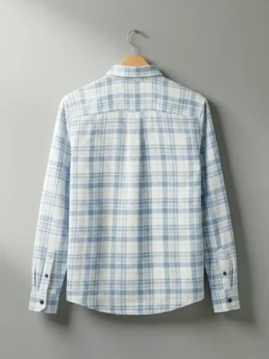 Light Blue Checked Shirt
