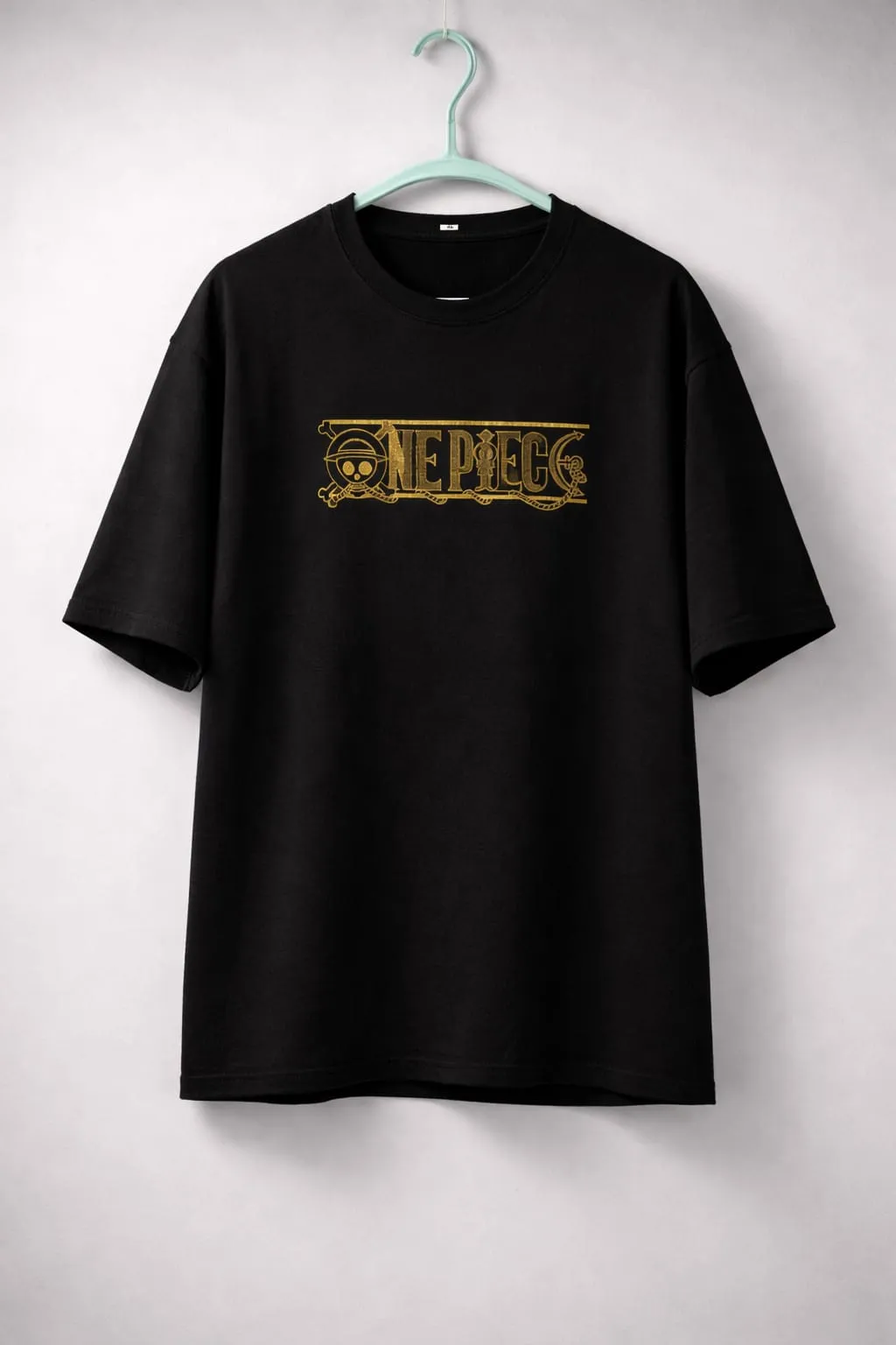 Black Oversized One Piece Graphic T-Shirt - Image 2