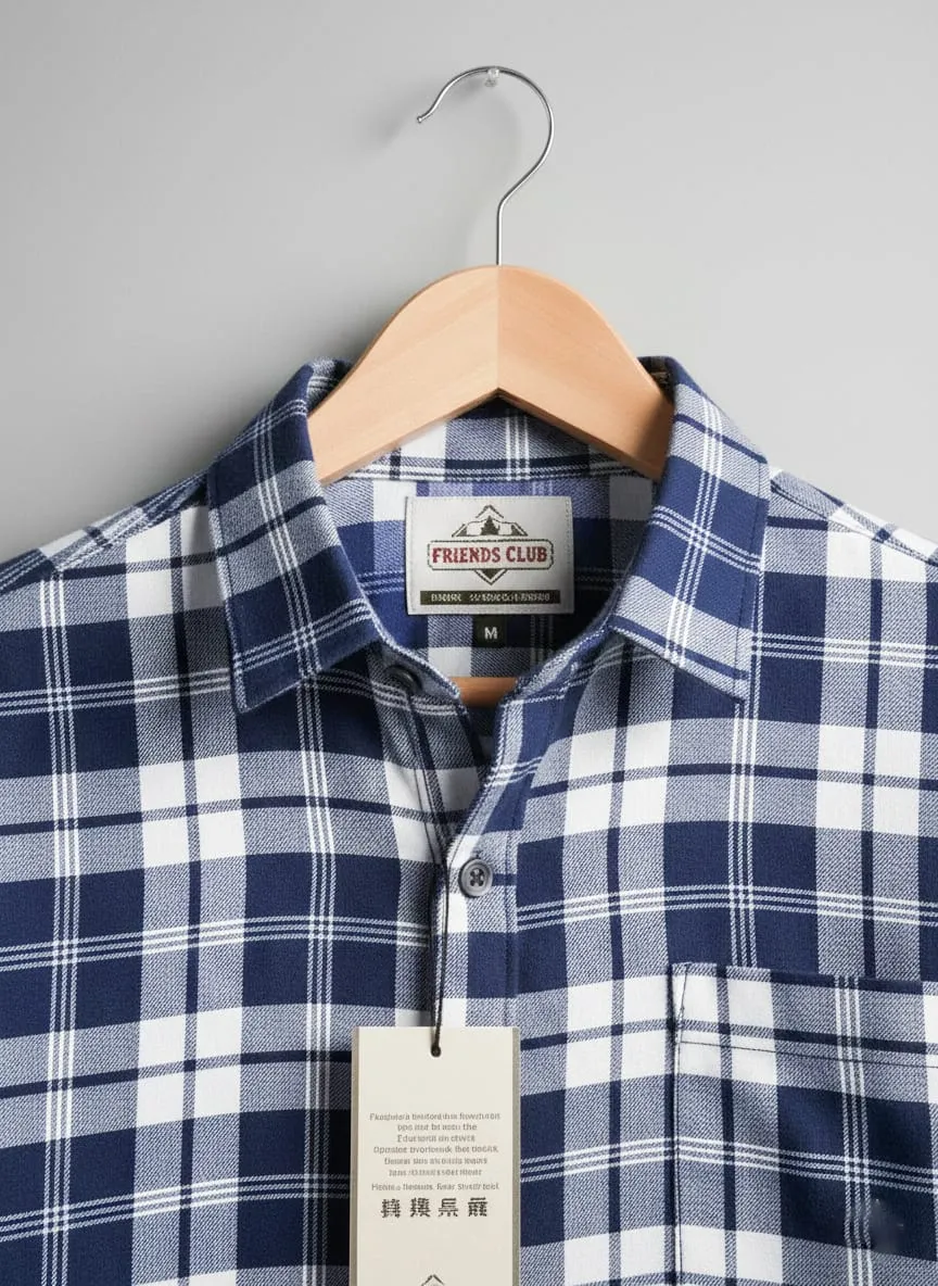 Checkered Poly Cotton Casual Shirt - Image 2
