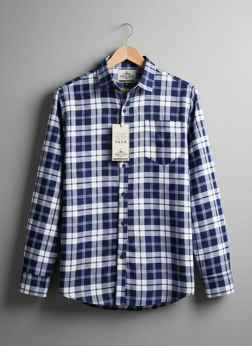 Checkered Poly Cotton Casual Shirt