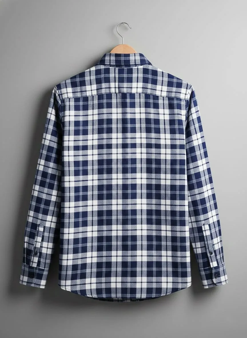 Checkered Poly Cotton Casual Shirt - Image 3