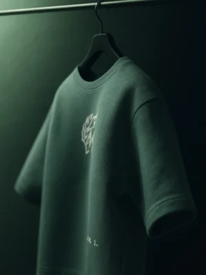 GOKU Printed Oversized Cotton T-Shirt – Green | Anime Streetwear Collection