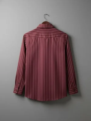 Maroon Full Sleeve Polyester Shirt