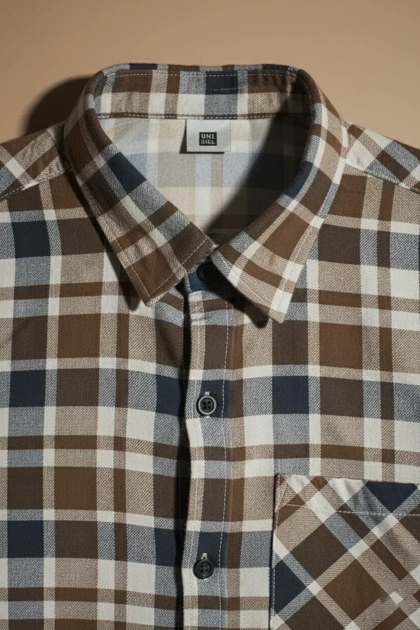 Classic Casual Checked Shirt - Image 2