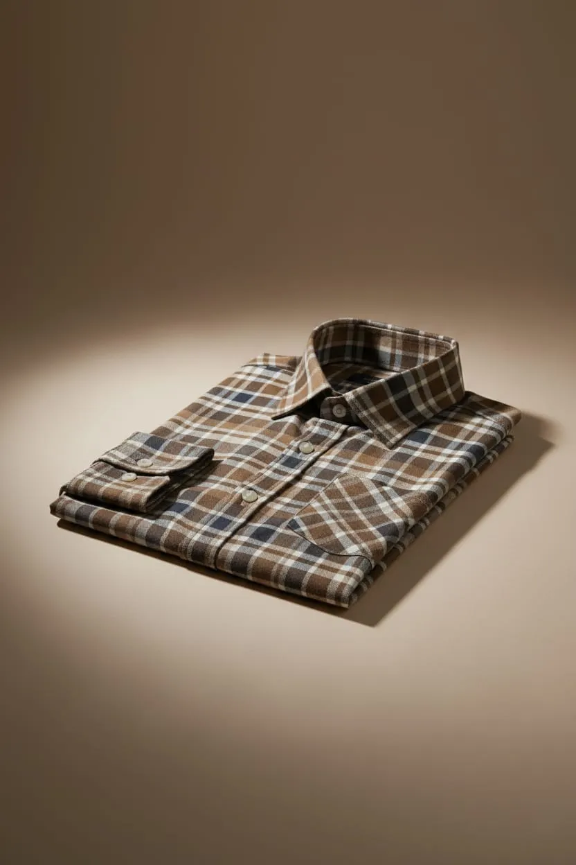 Classic Casual Checked Shirt - Image 5