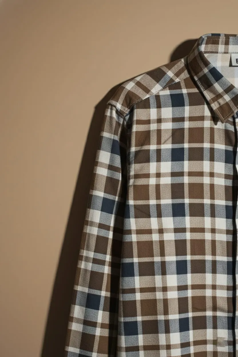 Classic Casual Checked Shirt - Image 3