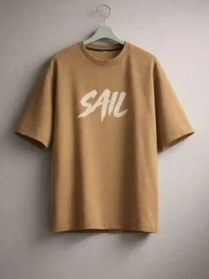 Sail Graphic T-Shirt in Imported Lycra
